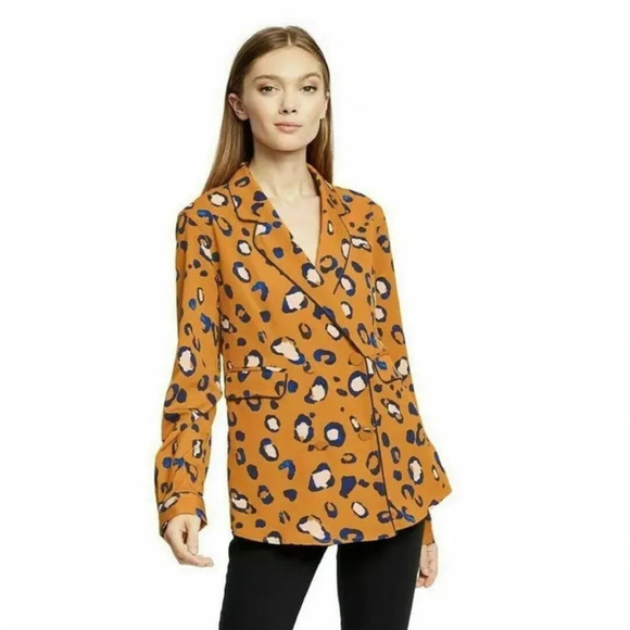 3.1 PHILLIP LIM for TARGET NWOT Orange Leopard Print Blazer - Picture 1 of 9